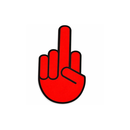 Abtibild gest mana rosu auto decorativ pentru exterior si interior Cod: YGT-12