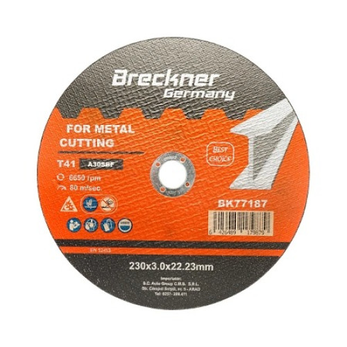 Panza disc flex pentru taiat si polizat metal T41 230x3.0x22mm Cod: BK77187