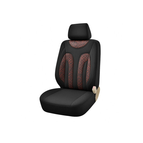 Huse scaun auto universale pentru fata culoare Negru cu Rosu 1+1 Cod: HNG1+1B