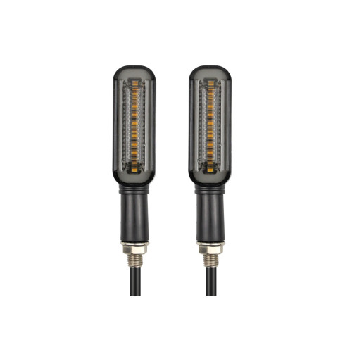 Semnalizare moto LED 12V cu functie de lumina de zi alba si semnalizare galbena Cod: FS-1212