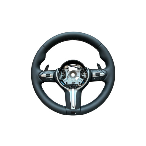 Volan sport piele compatibil cu modelele BMW Seria 1 F20,F21 Seria 2 F22,F23,F45,F87 Seria 3 F30,F31,F34 Seria 4 F32,F33,F36,F82,F83 X5 - F15 X3 - F25  Cod: OCH-09