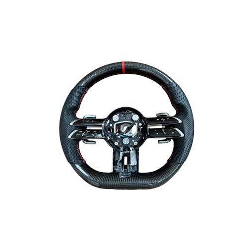 Volan sport piele si carbon compatibil cu modelele Mercedes  2011-2021  Produs compatibil - nu este OEM Cod: OCH-03