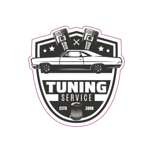 Abtibild "RETRO TUNING SERVICE" Cod:TAG 013 / T2