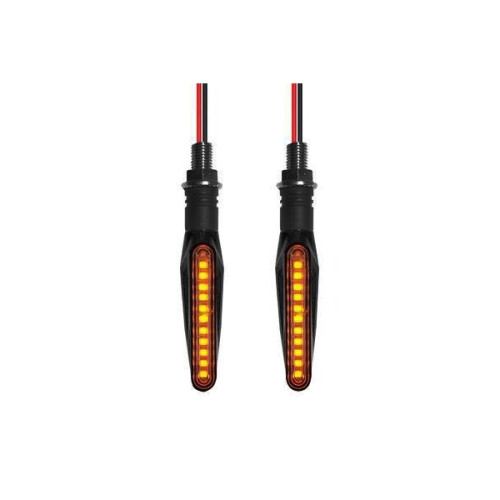 Semnalizare moto 12V cu functie de lumina de zi alba si semnalizare galbena Cod: AC-0031