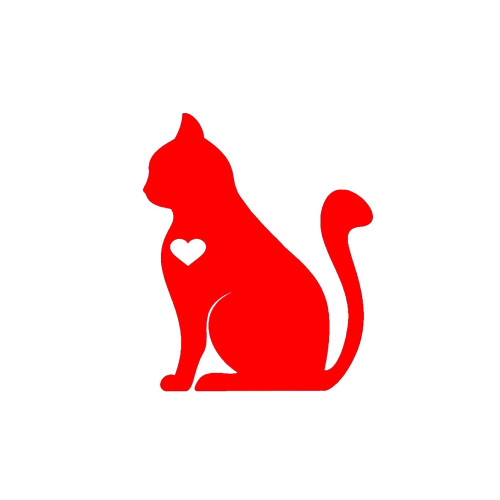 Abtibild Pisica auto decorativ 13x11cm Cod: YGT-13