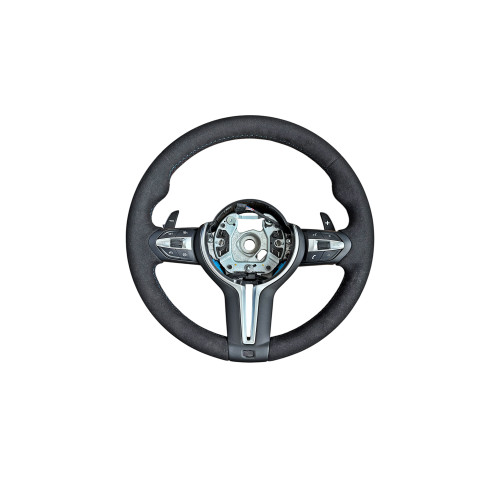 Volan sport piele  imitatie alcantara compatibil cu modelele BMW Seria 5 F10,F11,F07 Seria 6 F06,F12,F13 Seria 7 F01,F02  Cod: OCH-15