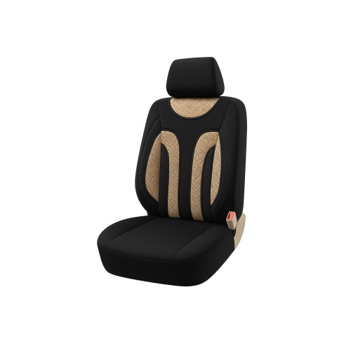 Huse scaun auto universale pentru fata  culoare Negru cu Bej 1+1 Cod: HNG1+1C