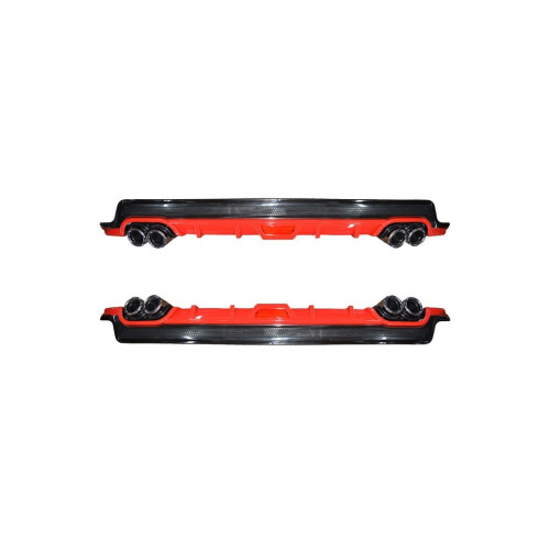 Ornament difuzor de bara universal Negru+Rosu 130cm   Cod: UNIV-063-1