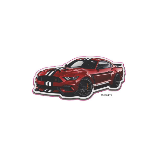 Abtibild " MASINA  ROSIE " Cod: TAG 084/T3