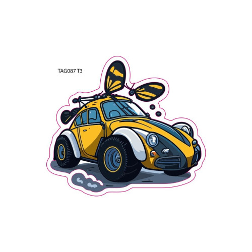 Abtibild "Masina Cu Fluture" Cod: TAG 077 / T3