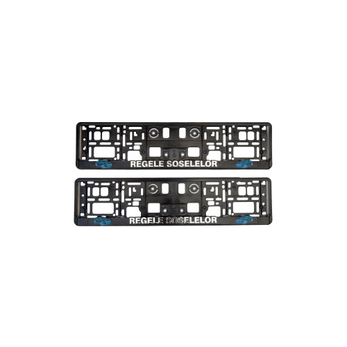 Set 2 Suporti  numar inmatriculare 3D " Regele Soselelor "