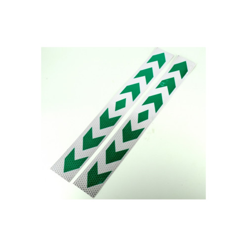 Abtibild reflectorizant Alb-Verde 5cmx40cm  Cod: AN02V