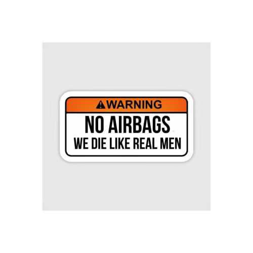Abtibild  "Warning No Airbags " Cod:  XS-07