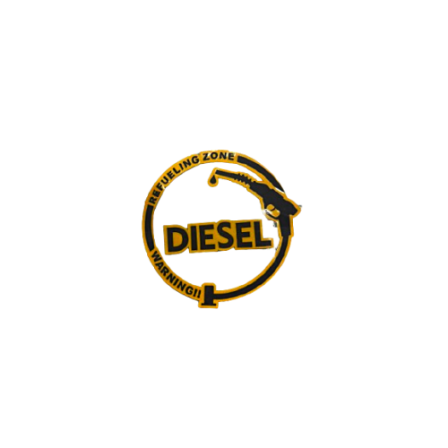 Abtibild Diesel auto rotund 11cm decorativ pentru exterior si interior Cod: YGT-07 / YGT-08