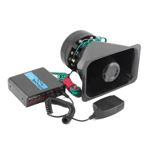 Sirena 5 melodii cu microfon 12V 100W  COD: 02ART100W-5AS