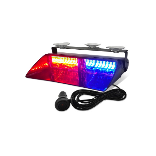 Lampa LED 48W stroboscopica pentru parbriz profesionala culoare  Rosu-Albastru Cod: S2