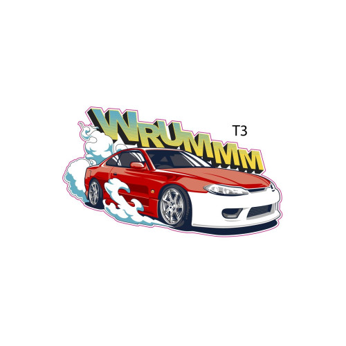 Abtibild "  MASINA WRUMM " Cod:TAG 069 / T3