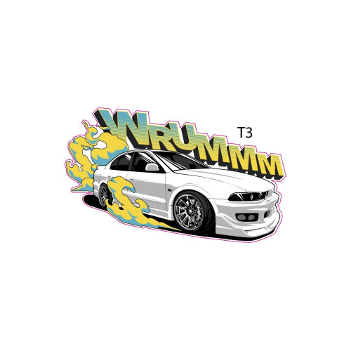 Abtibild "  MASINA WRUMM " Cod:TAG 070 / T3