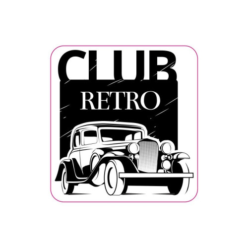 Abtibild "CLUB RETRO" Cod:TAG 054 / T2