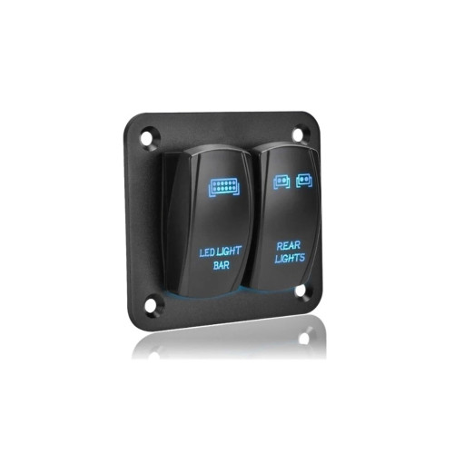 Panou 2  intrerupatoare buton tip Rocket Cod: SPA02-1