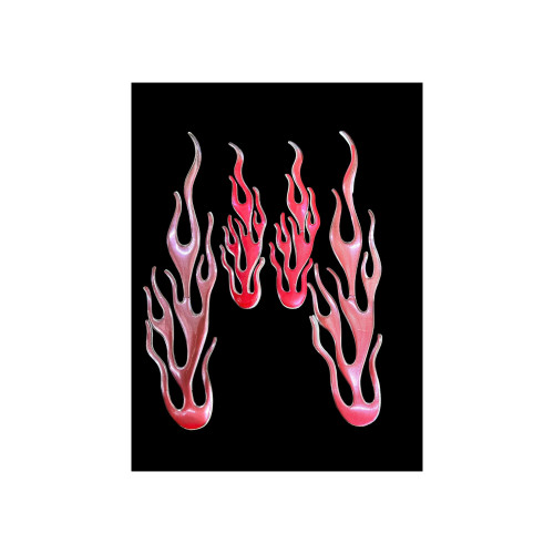 Set 4 abtibilde FLACARI 3D-diverse culori Cod:52303