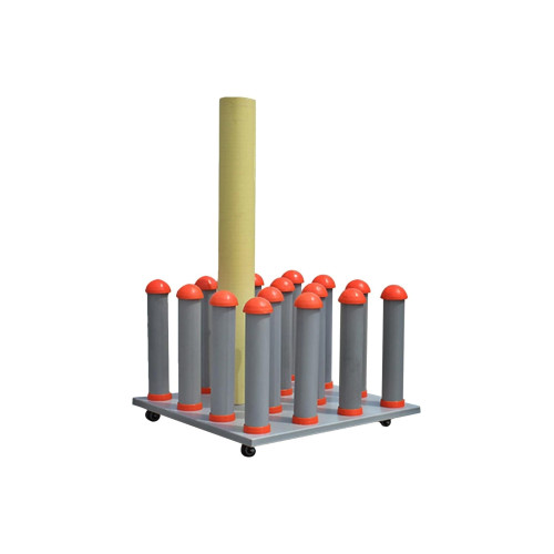 Stand de depozitare compatibil role folie/autocolant, capacitate 16 role, dimensiune 57x57cm Cod: DP-1657