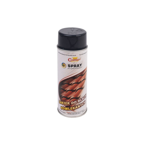 Spray vopsea pentru tabla si acoperis maro-gri Champion profesional 400ml Cod: RAL8019