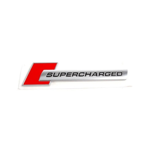 Emblema "Supercharged" culoare Crom  Cod: TS-103