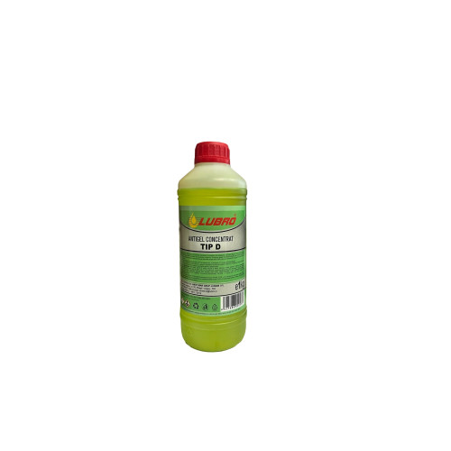 Antigel concentrat  Tip D LUBRO 1litru culoare Verde Cod: 000533