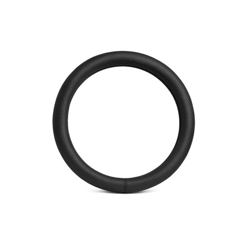 Husa volan imitatie piele cu gaurele marime M diametru 37-39cm negru Cod: A122