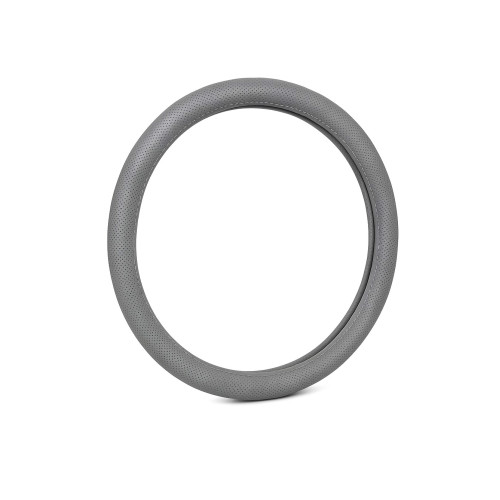 Husa volan imitatie piele cu gaurele marime L gri Cod: A122