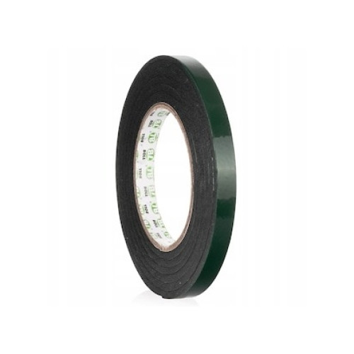 Banda dublu adeziva  verde 20mm x 10m grosime 1mm 