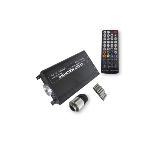 Kit fibra optica LED RGB+W plafon instelat cu efect meteorit - Stea Cazatoare 700 fire ,3m 12V  Cod: ZC-7003