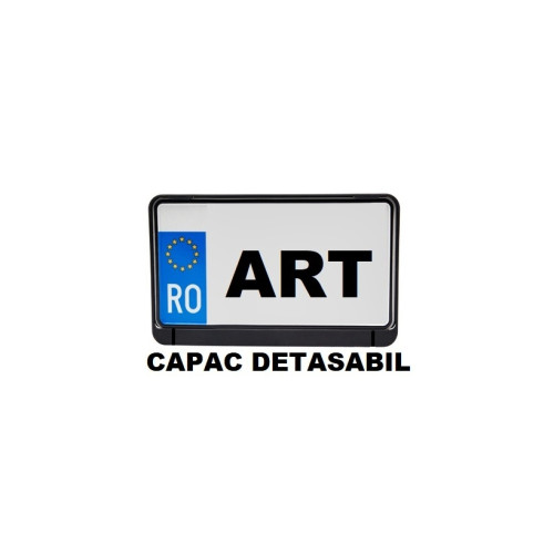 Suport numar inmatriculate  Moto cu capac detasabil in fata  25x15cm