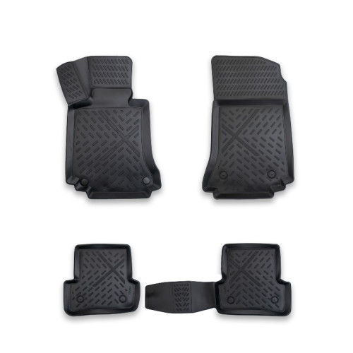 Covoare cauciuc tavita compatibile  Mercedes Clasa C W204  2007-2014  Cod: A80-X145