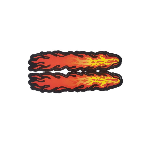 Abtibild Flacari auto 25x13cm decorativ pentru exterior si interior Cod: AN18MIC