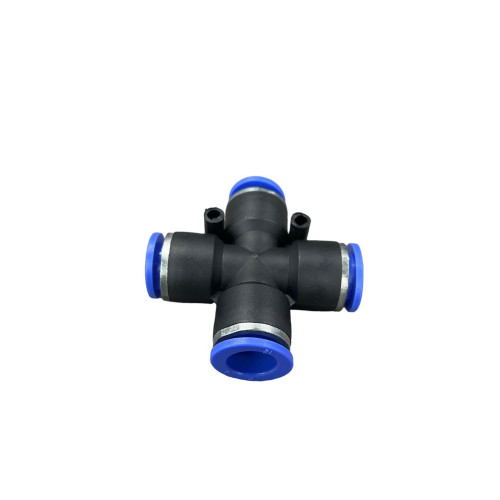 Racord tip Cruce plastic 6mm