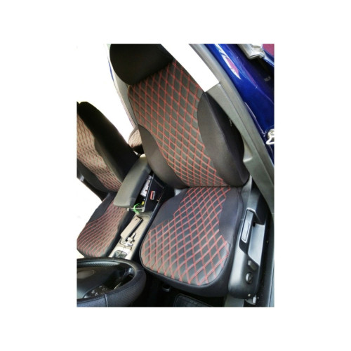 Huse auto universale 1+1 pentru autoutilitare model Romb imitatie piele