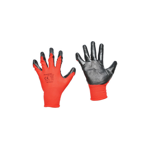 Manusi de lucru sintetice cauciucate negru-rosu marimea 10 Breckner Germany Cod: BK78581