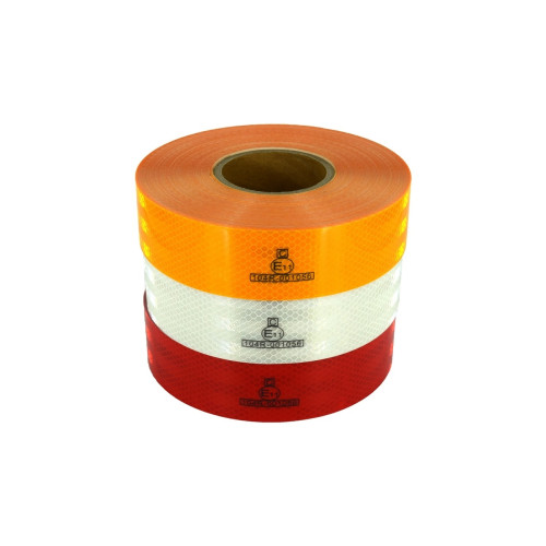 Banda reflectorizanta rosie tip fagure 5cm X 45.7m omologata U.E. Cod:UE58R