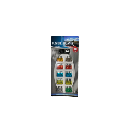 Set 10 sigurante auto cu clema Premium tip NOVA  Cod: T105 Zinc