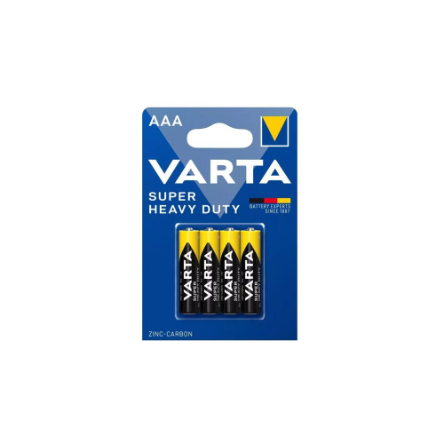 Set 4 baterii Varta AAA R3 Zinc-Carbon Super Heavy Duty Cod: 676187