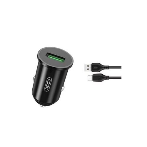 Incarcator auto Quick charge QC3.0 18W + cablu Micro USB  Cod:XO-TZ12B