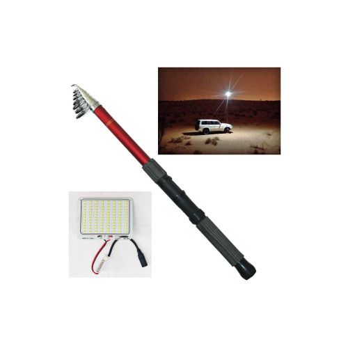 Lampa LED extensibila 4.5m, 48w 4000lm, lumina alba 6000k si telecomanda