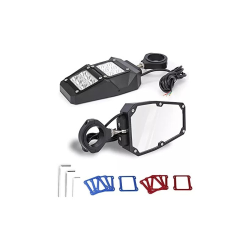Set 2 oglinzi universale  compatibile UTV sau Maverick X3 cu proiectoare  Cod: FS-2024