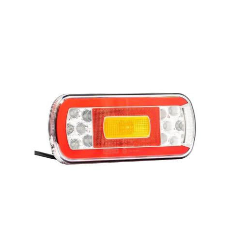 Lampa spate 220x100, 6 functii, cu ceata si numar, LED,  Fristom Cod: FT-130PM