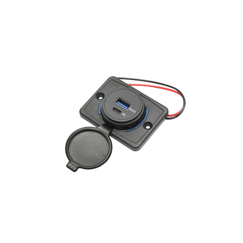 Incarcator auto universal dublu 12-24V Tip C  USB   Cod: BK69982