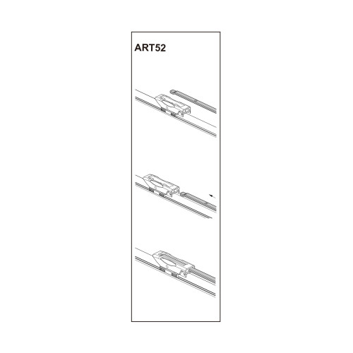 Stergator parbriz pasager FIAT FIORINO Box 02/2008➝ COD:ART52 19"