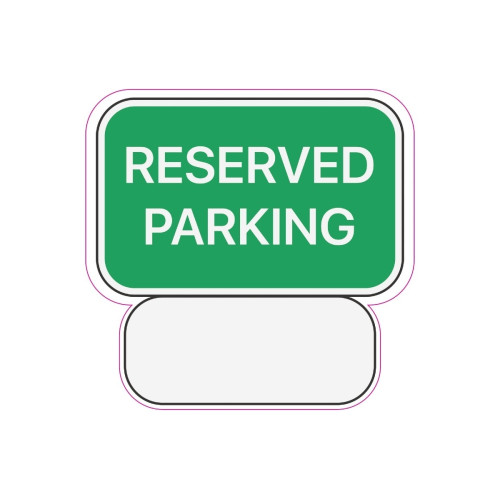 Abtibild "RESERVED PARKING" Cod: TAG 030 / T2