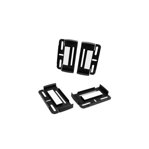 Set 4 suporți  număr înmatriculare Tiger Slim culoare Negru